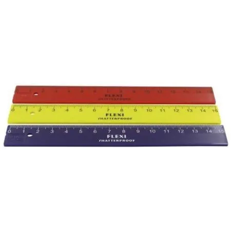 Bild von 20 x Wedo Lineal FLEXI 17cm farbig sortiert