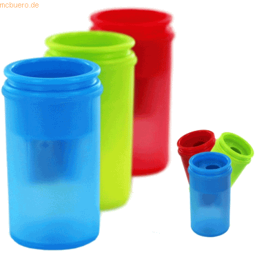 Bild von 50 x Kum Spitzdose 1870 K1 Mini Pop Jar farbig sortiert