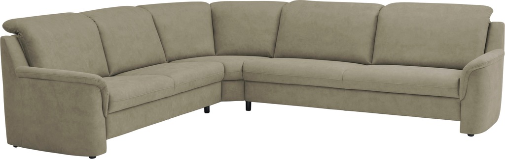 Bild von VILLA BECK Ecksofa "Garda L-Form", (4 St.), inklusive Kopfteilverstellung, Stellmaß 277x245cm