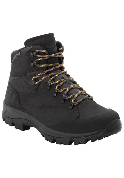 Bild von Jack Wolfskin Rebellion Texapore Mid Men Wasserdichte Trekkingschuhe Herren 40.5 miscellaneous,grey,black,yellow Phantom / Burly Yellow Xt