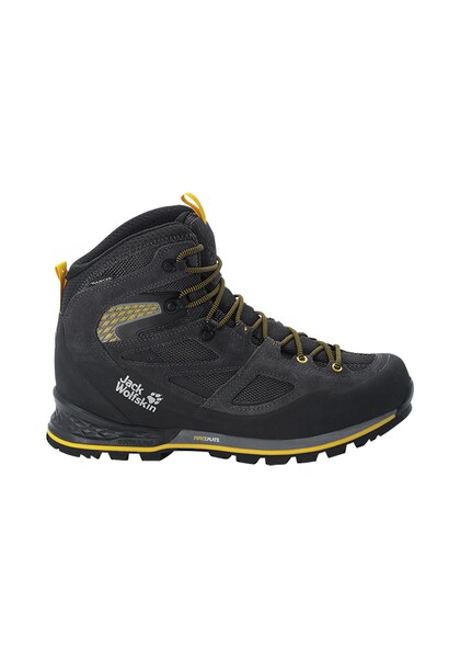 Bild von Jack Wolfskin Force Crest Texapore Mid Men Wasserdichte Trekkingschuhe Herren 44 miscellaneous,black,yellow Black / Burly Yellow Xt