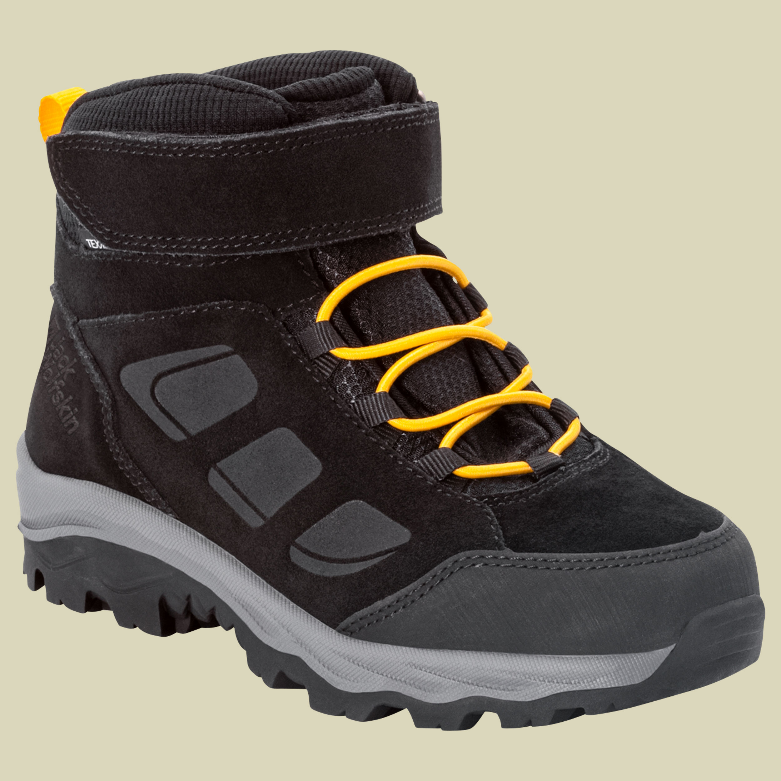 Bild von Jack Wolfskin Unisex Kinder Vojo Lt Texapore Mid K, Black / Burly Yellow Xt, 29 EU