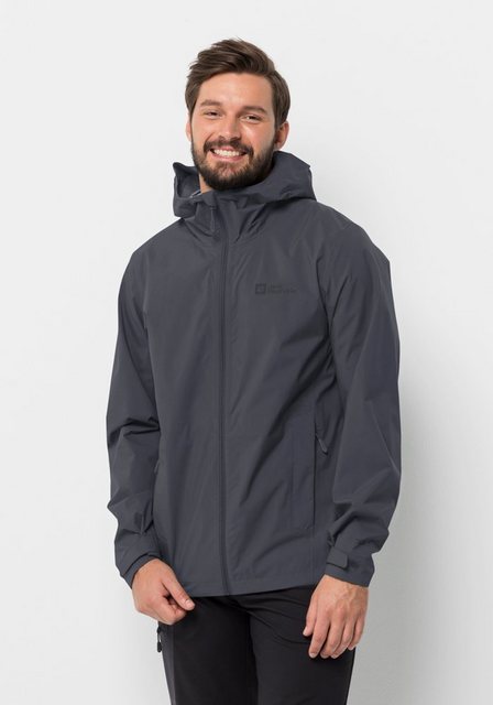 Bild von Jack Wolfskin Herren ELSBERG 2.5L JKT M Wetterschutzjacke, ebony, XXL