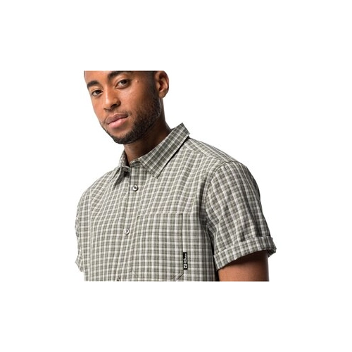 Bild von Jack Wolfskin EL Dorado Shirt Men Kurzarm Wanderhemd Herren S blau night blue checks