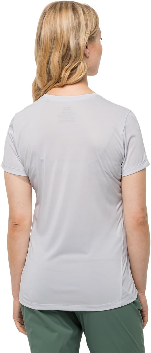 Bild von Jack Wolfskin Damen Crosstrail Graphic W T Shirt Shortsleeve, White Cloud, XS EU