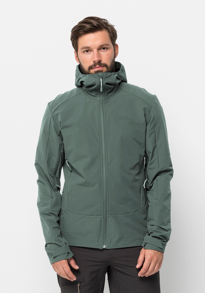 Bild von Jack Wolfskin Kammweg Jacket Men Trekking-Softshelljacke Herren L green Hedge Green