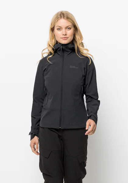 Bild von Jack Wolfskin Kammweg Jacket Women Trekking-Softshelljacke Damen XS black black