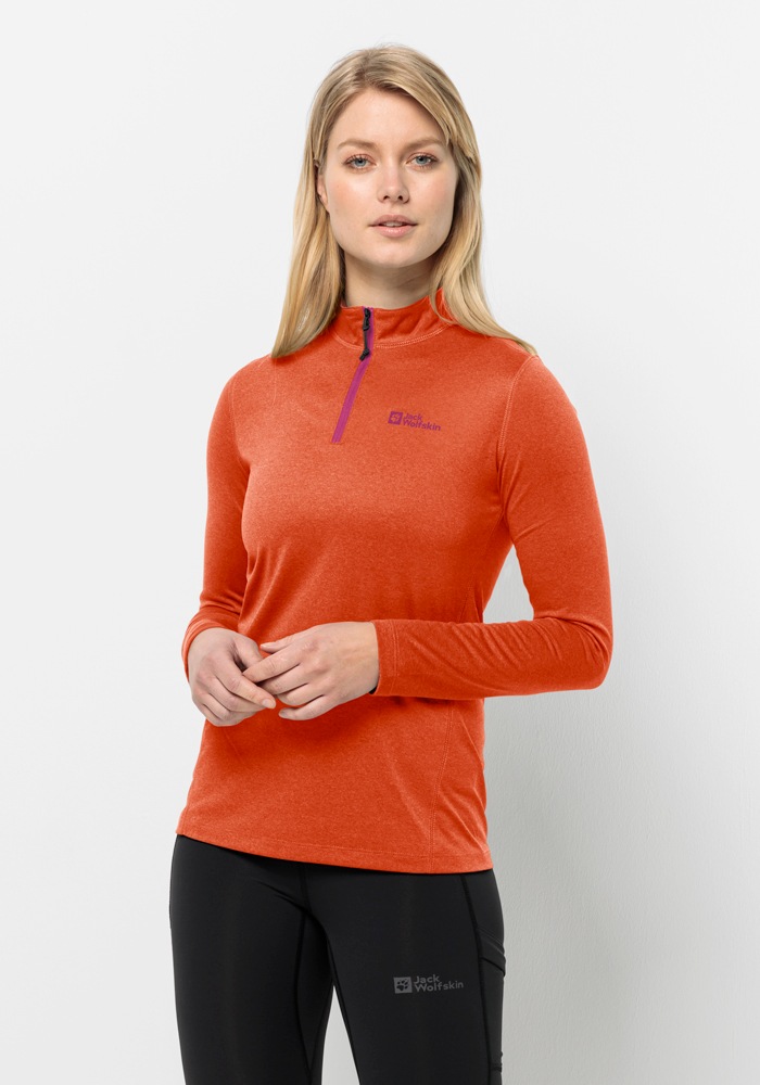 Bild von Jack Wolfskin SKY Thermal HZ Women Langarm Funktionsshirt Damen S vibrant orange vibrant orange