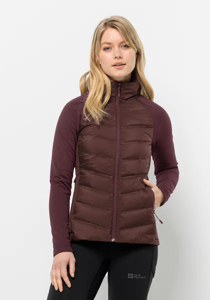 Bild von Jack Wolfskin Tasman Down Hybrid Women Daunenjacke Damen XS red,brown dark maroon