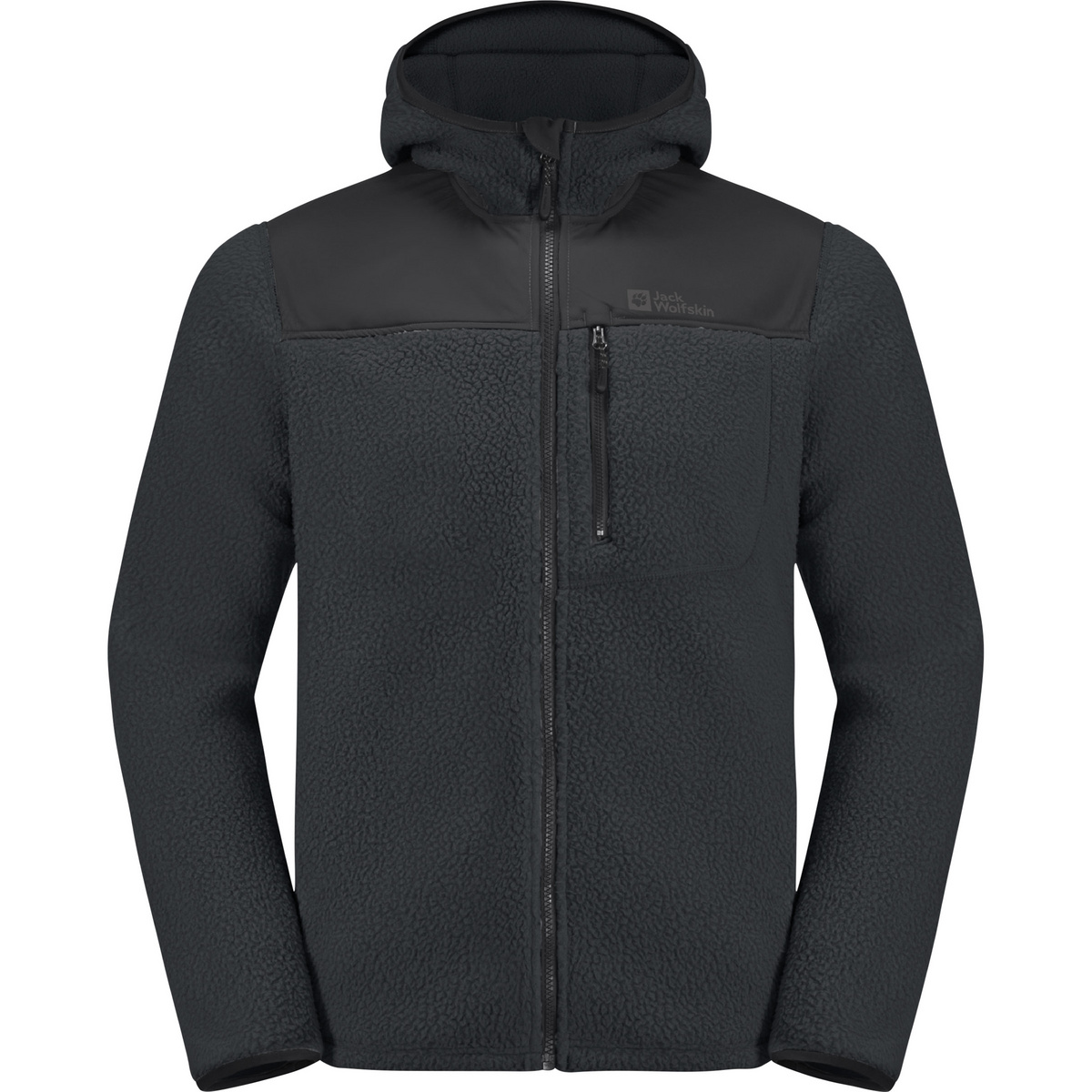 Bild von Jack Wolfskin Kammweg Pile FZ Men Trekking-Fleecejacke Herren L grey,black Phantom