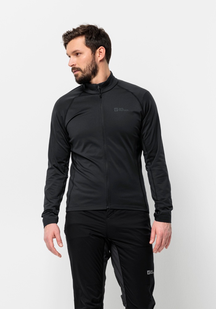 Bild von Jack Wolfskin Morobbia FZ Men Fahrrad-Fleecejacke Herren L black black