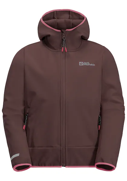 Bild von Jack Wolfskin Actamic Jacket Kids Softshelljacke Kinder 128 boysenberry boysenberry