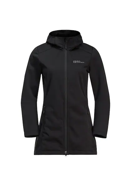 Bild von Jack Wolfskin Windhain Coat Women Softshellmantel Damen XL black black