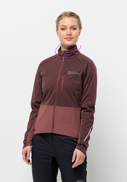 Bild von Jack Wolfskin Morobbia Jacket Women Fahrrad-Softshelljacke Damen XS red,brown dark maroon