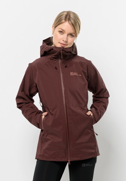 Bild von Jack Wolfskin Cyrox 3L Jacket Women Innovative Hardshell-Regenjacke Damen XL red,brown dark maroon