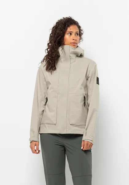 Bild von Jack Wolfskin Wandermood 3L Jacket Women Hardshell-Regenjacke Damen XS grey Dusty Grey