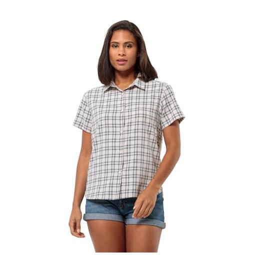 Bild von Jack Wolfskin Febla Shirt Women Kurzarm Bluse Damen L blau night blue checks