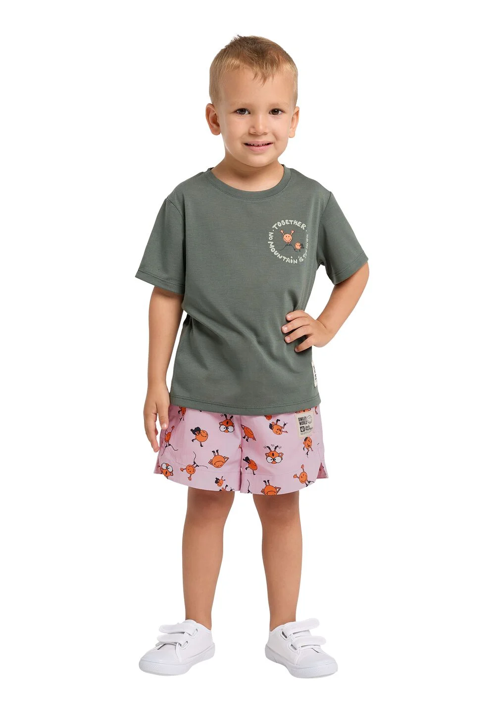 Bild von Jack Wolfskin Smileyworld Shorts Kids Kurze Hose Kinder 128 miscellaneous Icon Water Lily