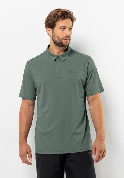 Bild von Jack Wolfskin Delgami Polo Men Poloshirt Herren L hedge green Hedge Green
