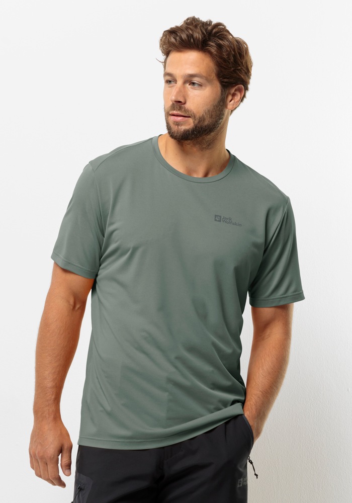 Bild von Jack Wolfskin Delgami S/S Men Funktionsshirt Herren S hedge green Hedge Green
