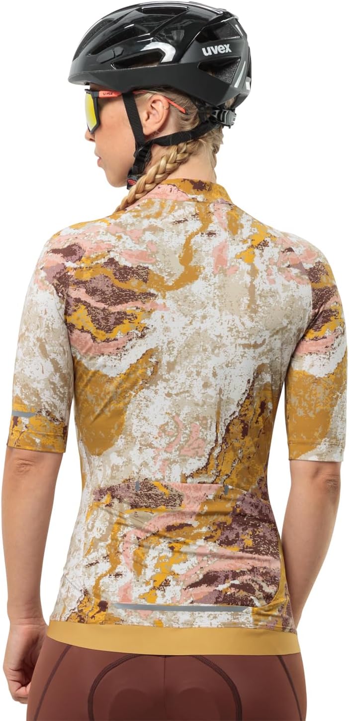 Bild von Jack Wolfskin Gravex Printed FZ S/S Women Funktionsshirt Damen XL strata salted caramel Strata Salted Caramel