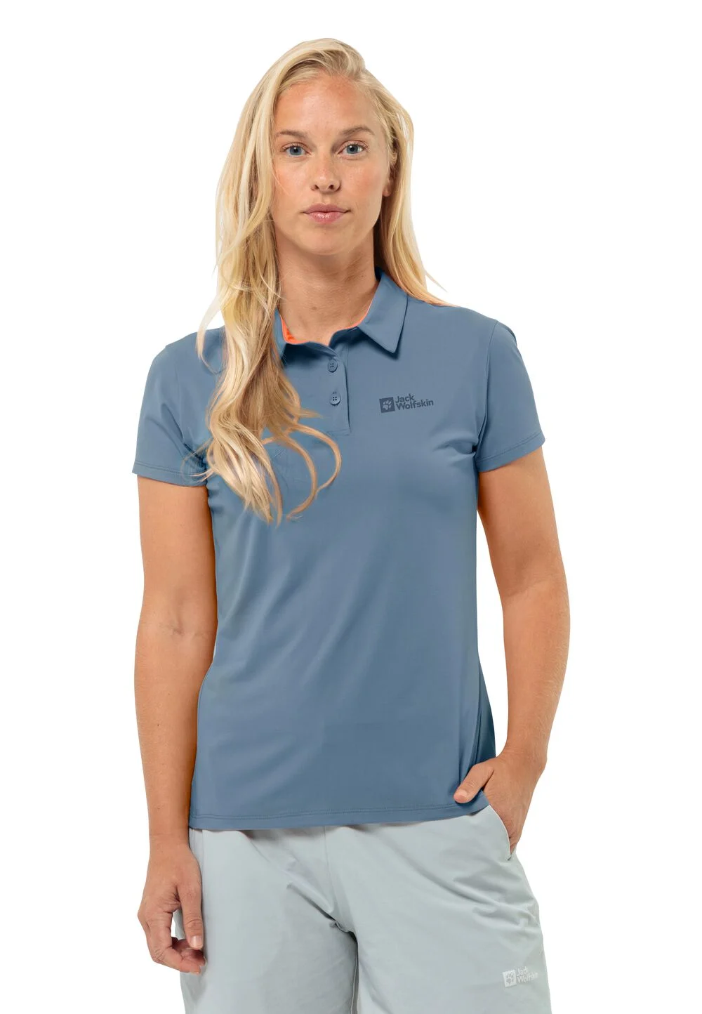 Bild von Jack Wolfskin Prelight Trail Polo Women Funktionsshirt Damen XS blue Elemental Blue