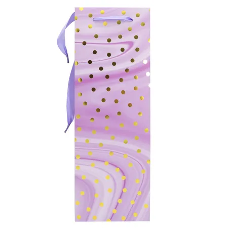 Bild von Idena Flaschentasche Dot lila 12x35x9cm FSC-Mix