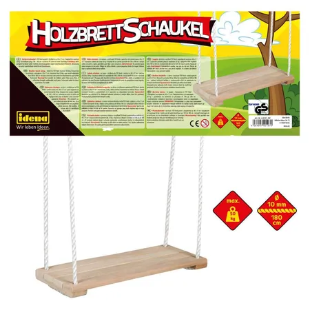 Bild von Idena Einzelschaukel Idena 40197 - Brettschaukel aus Holz, für Kinder ab 3 Jahren, mit