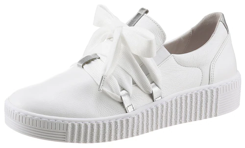 Bild von Gabor Slip-On Sneaker, Schnürschuh, Halbschuh, Slipper mit aufgesetzter Zierschnürung