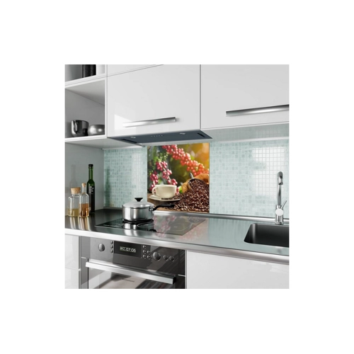 Bild von Primedeco Küchenrückwand Glas mit Motiv Tasse Kaffee