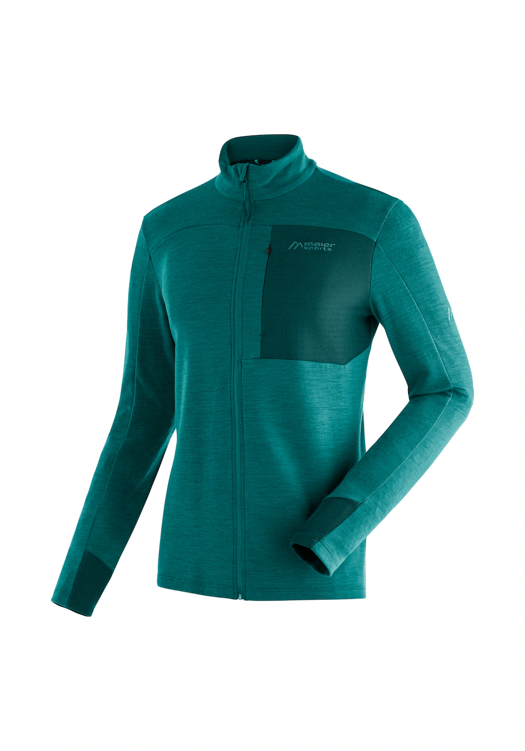 Bild von Maier Sports Funktionsshirt "Skutvik M", Midlayer-Jacke für Herren, ideal für Ski-Touren