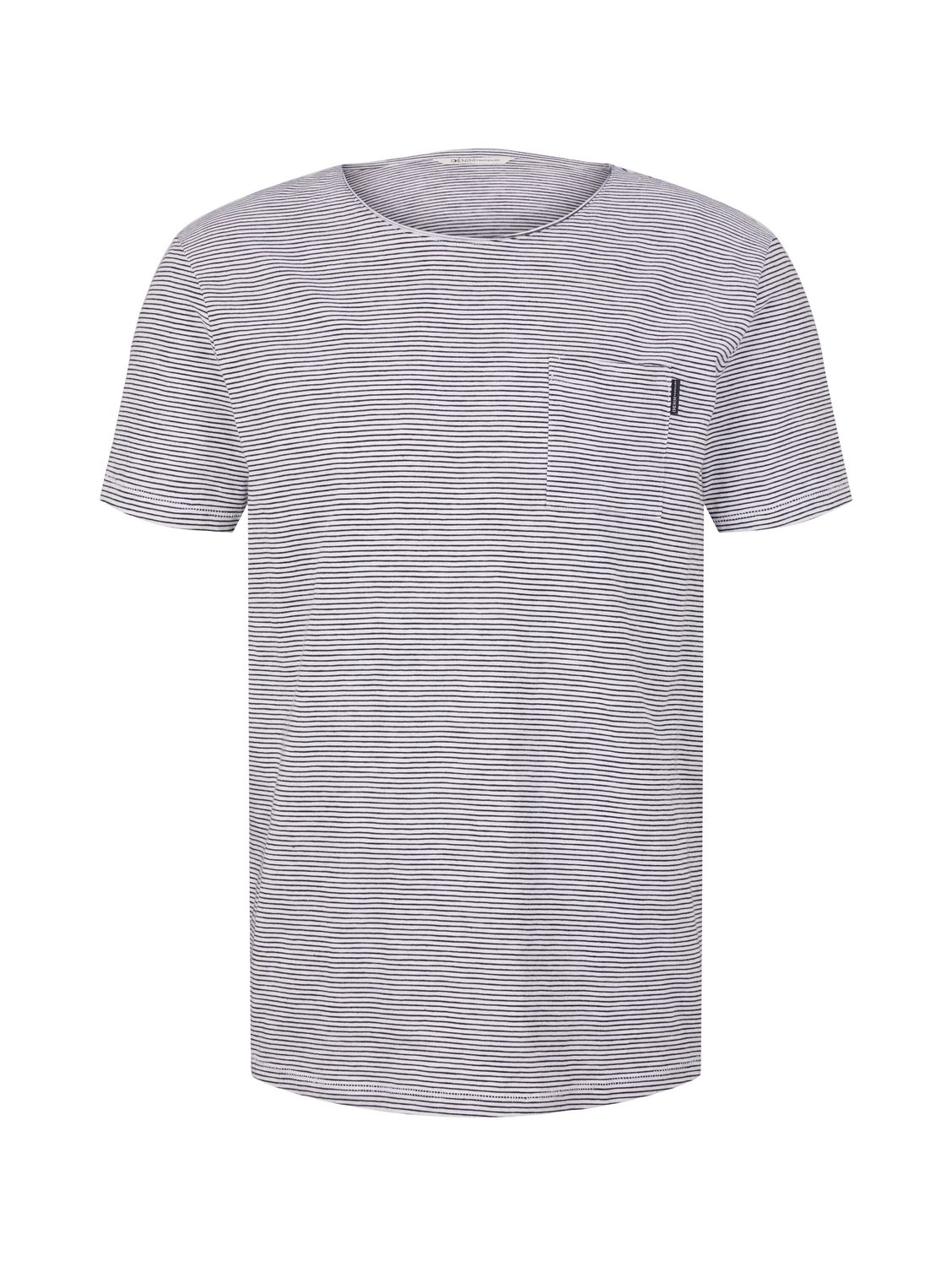 Bild von TOM TAILOR Denim T-Shirt STRIPE (1-tlg) aus Baumwolle
