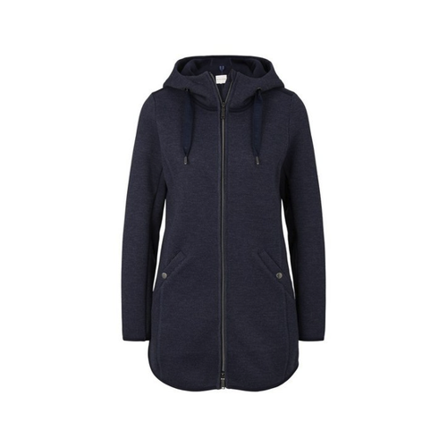 Bild von TOM TAILOR Damen Fleecejacke mit Kapuze - Navy Twill Structure