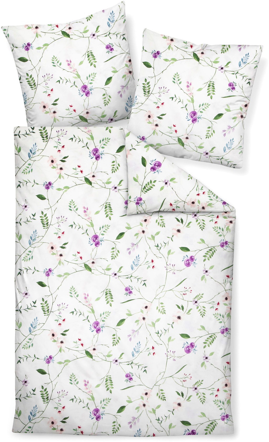 Bild von Janine Bettwäsche Mako-Satin Baumwoll-Bettwäsche Moments, 100% Baumwolle, 2 teilig, 60° Wäsche