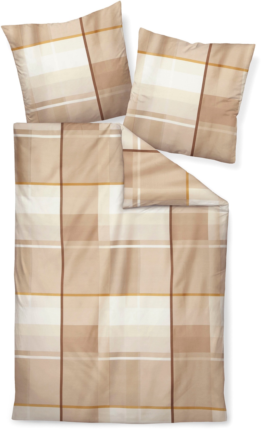 Bild von Janine Bettwäsche moments98106 02 * 155X220,80x80, Mako-Satin, mit Reißverschluss