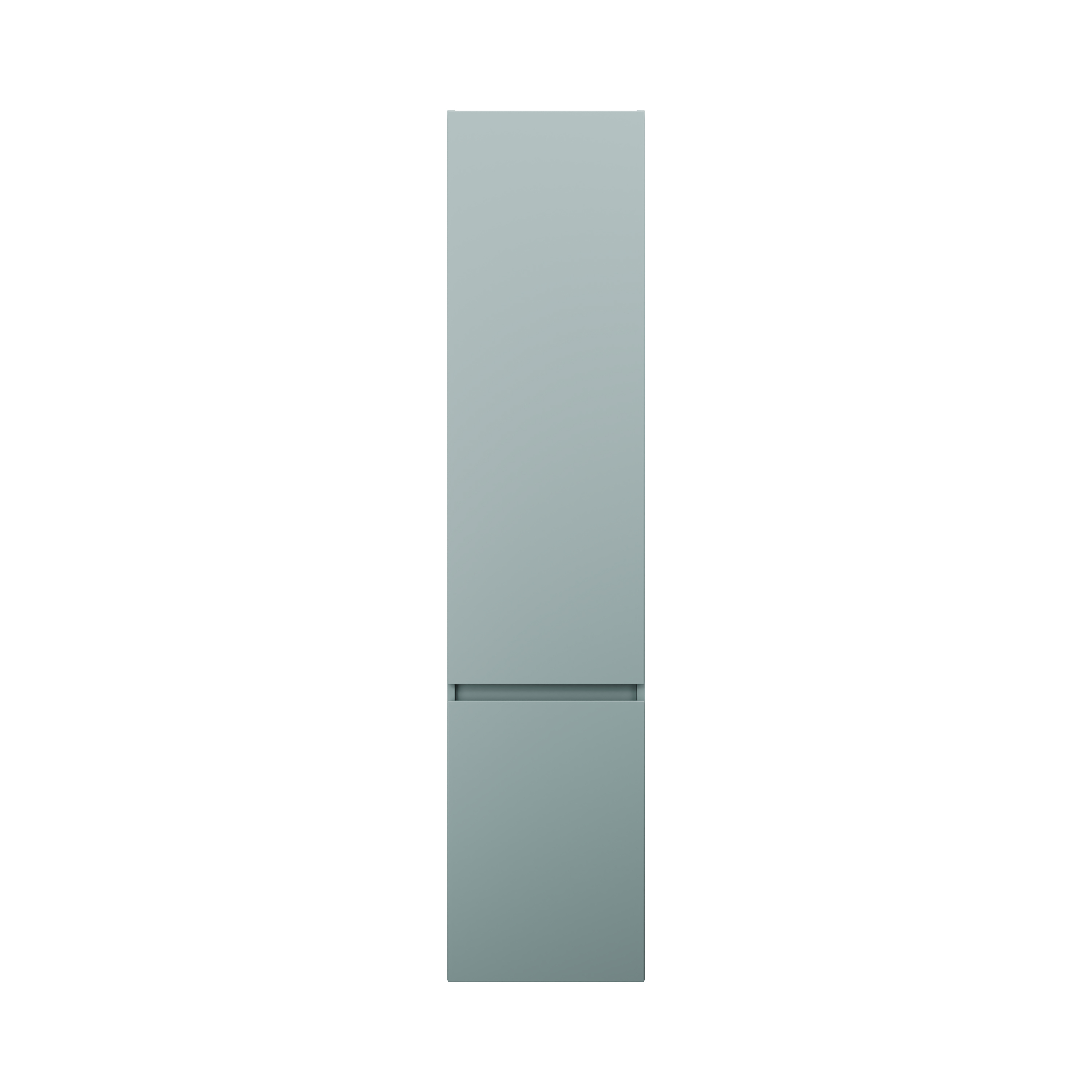 Bild von Burgbad Lin20 Apothekerschrank Wandhängend, 400x345x1760mm, HSPO040, Farbe (Front/Korpus): Eisblau Matt / Rückwand Anthrazitgrau