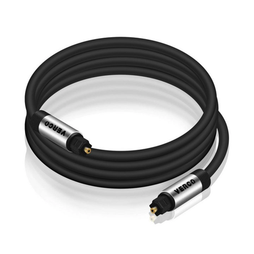 Bild von VERCO Digital Audio HiFi Kabel SPDIF LWL Optisches-Kabel, Toslink (500 cm)