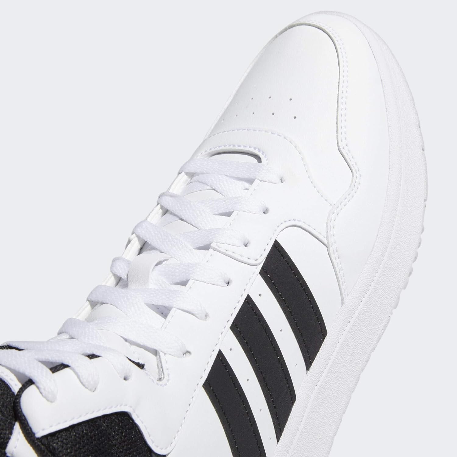 Bild von adidas Herren Hoops 3.0 Mid Lifestyle Basketball Classic Vintage Shoes Schuhe, Core Black/Cloud White/Grey Six, 39 1/3 EU