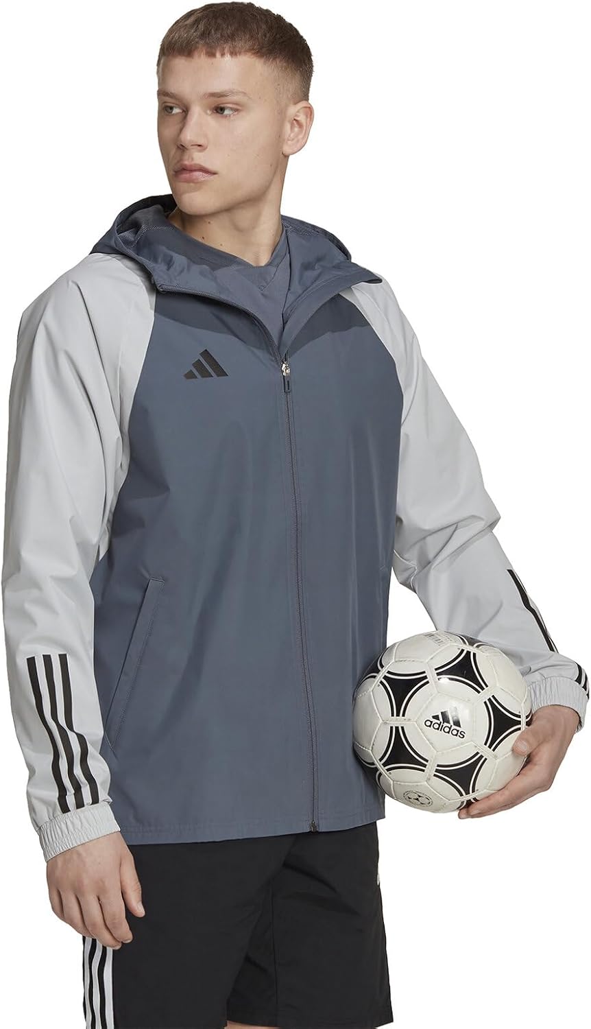 Bild von adidas Mens Jacket Tiro 23 Competition All-Weather Jacket, Team Onix/Team Light Grey, HU1320, L