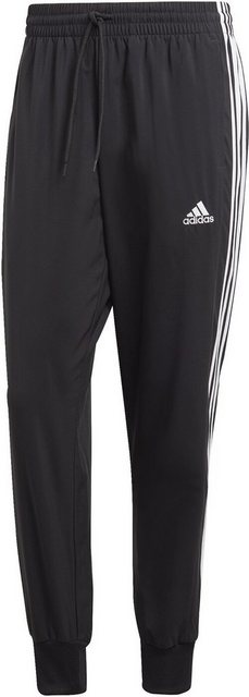 Bild von adidas Trainingsshose "3 Streifen Woven", feuchtigkeitsregulierend, atmungsaktiv, für Herren, schwarz, XL/SHO