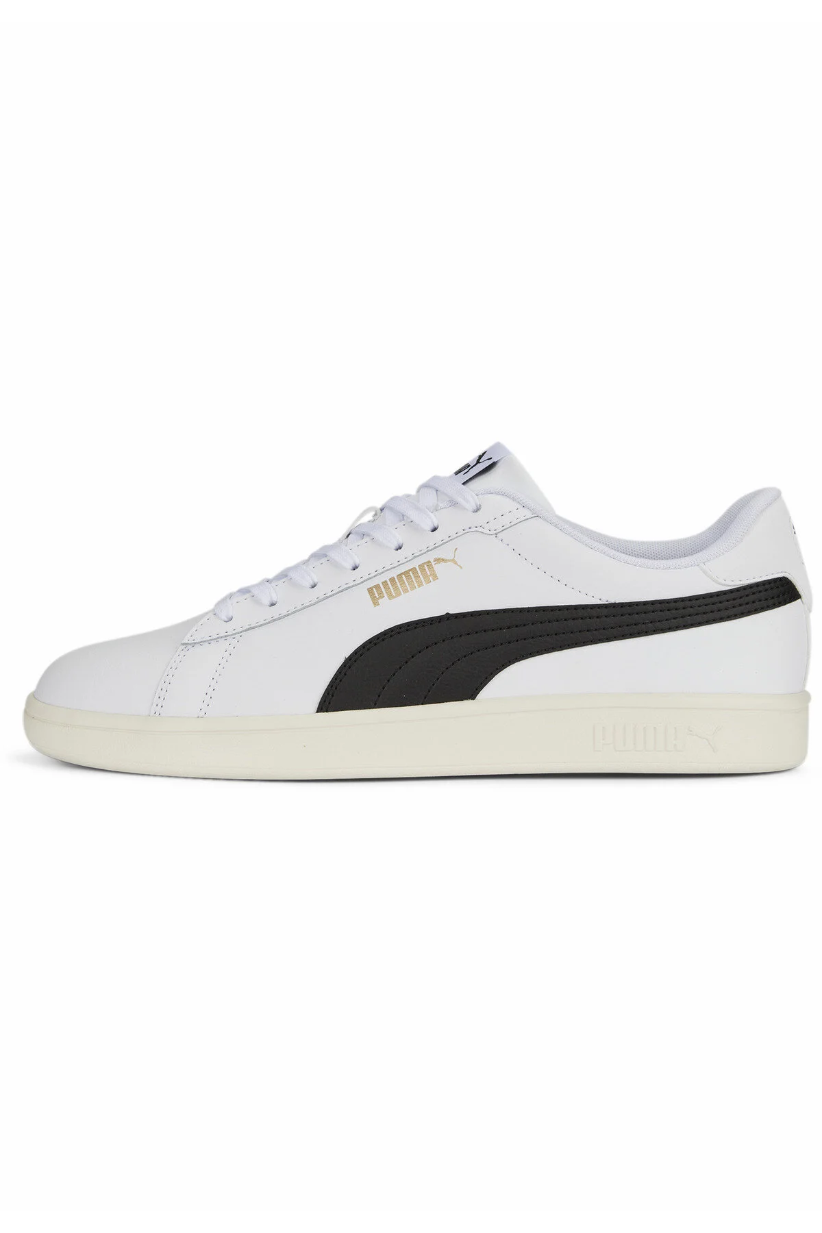 Bild von PUMA Herren Smash 3.0 L Sneaker, Puma White Puma Black Puma Gold Frosted Ivory, 43 EU