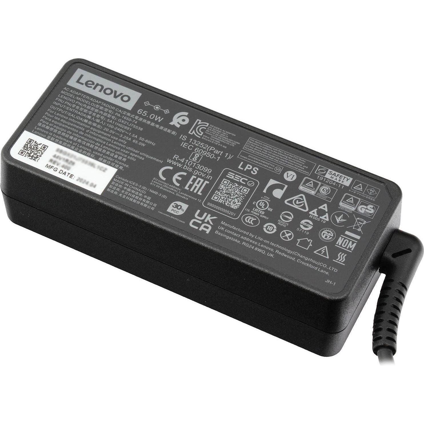 Bild von Lenovo ADLX65NCC3A (65 W), Notebook Netzteil, Schwarz