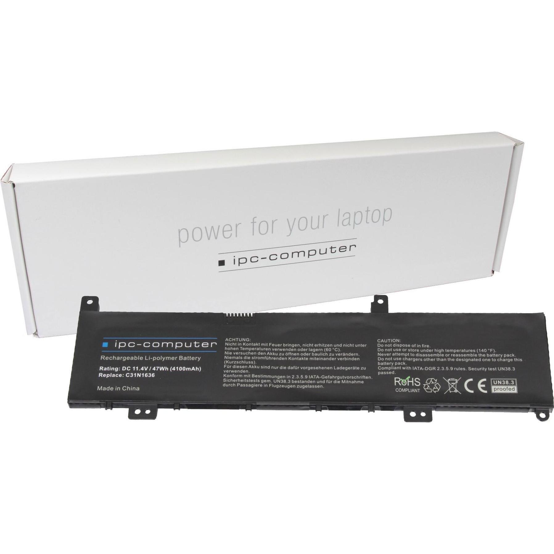 Bild von IPC 0B200-02580200 (3 Zellen, 4100 mAh), Notebook Akku