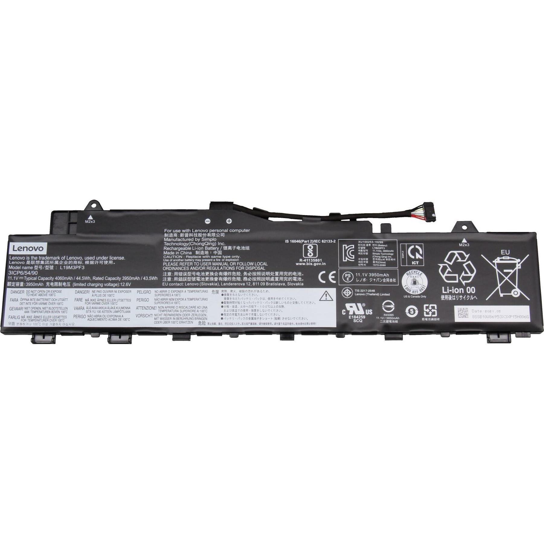 Bild von Lenovo 5B10W86943 (3 Zellen, 4060 mAh), Notebook Akku
