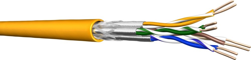 Bild von Draka Datenkabel UC1200 HS 23/1 4P LSHF Cat. 7A Trommel 1000m 4x2xAWG23 Dca (S/FTP, CAT7a, 1000 m), Netzwerkkabel