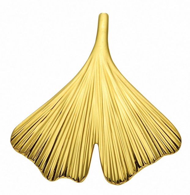 Bild von Adelia´s Kettenanhänger Damen Goldschmuck 585 Gold Anhänger Ginkoblatt, 585 Gold Goldschmuck für Damen