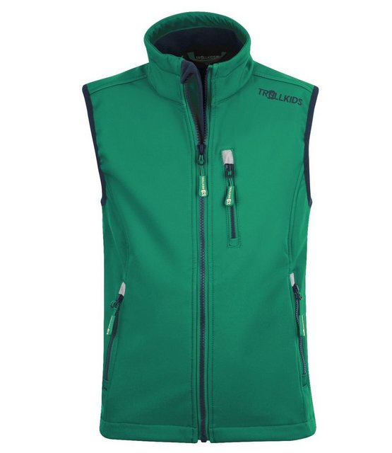 Bild von Trollkids - Kid's Trollfjord Vest - Softshellweste Gr 104 grün