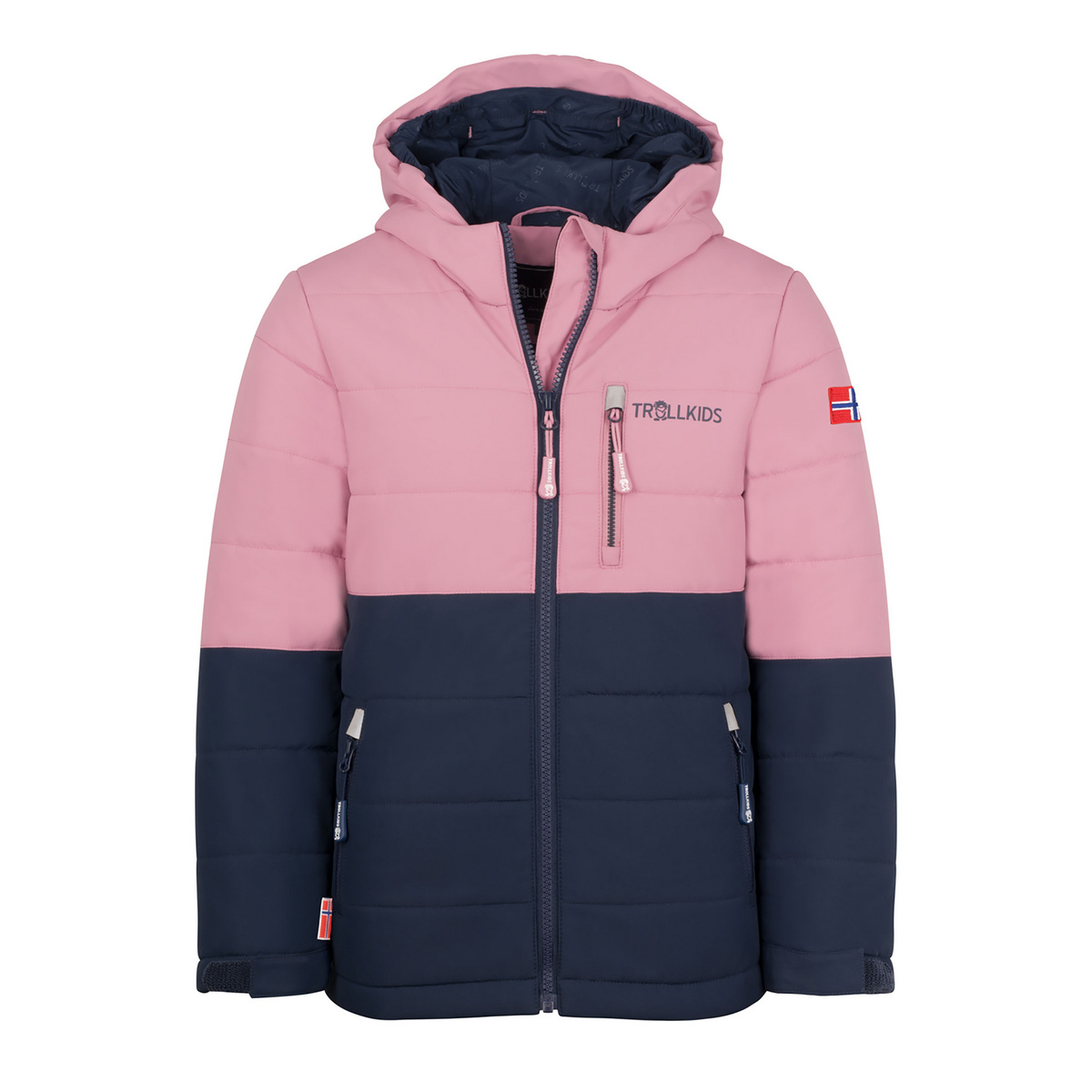 Bild von Trollkids - Kid's Hemsedal Snow Jacket XT - Skijacke Gr 110 blau/rosa