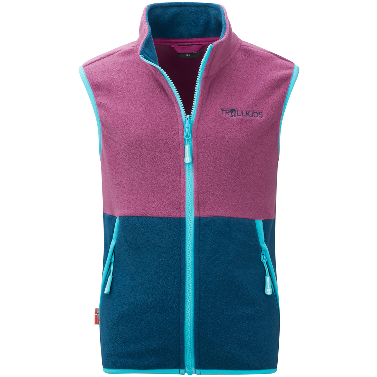 Bild von Trollkids - Kid's Kjerag Vest - Fleeceweste Gr 104 blau/lila