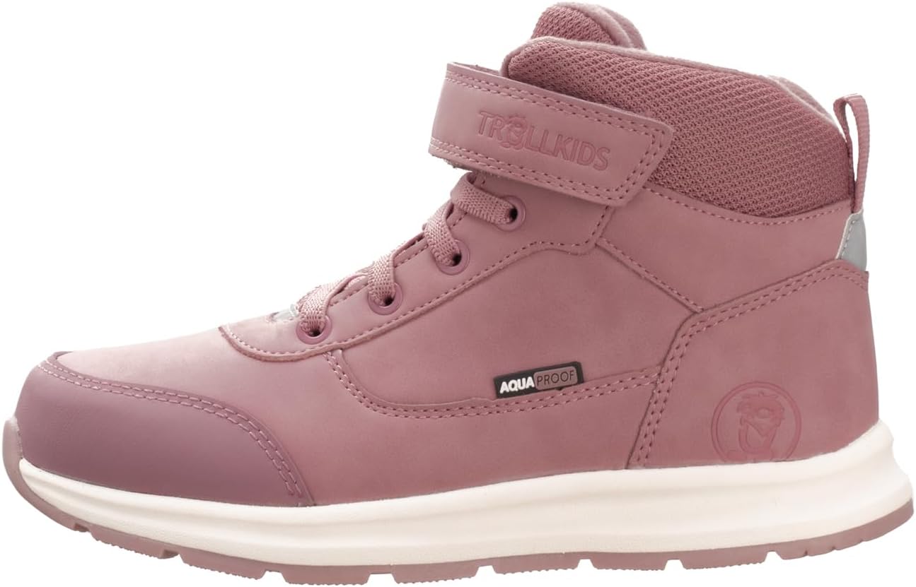 Bild von Trollkids wasserdichte Kinder Schuhe aus Kunstleder mit Fleecefutter und verstärktem Zehenbereich Stavanger, Dämmerung Rosa, Größe 37